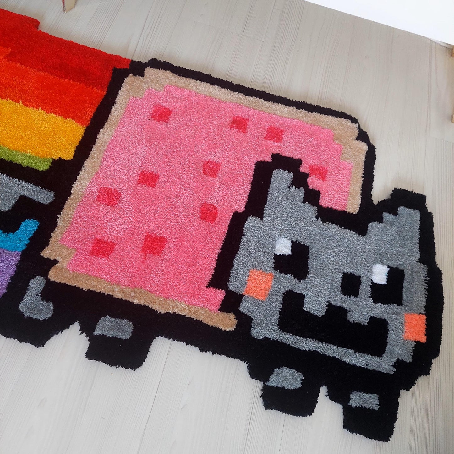 Cat Rug,Tufted Rug,Colorful Rug,Animal Rug,Cute Rug,Game Rug,Area Rug,Player Rug,Custom Gift,Living Room Rug,Game Room Decor,Gamer Gift