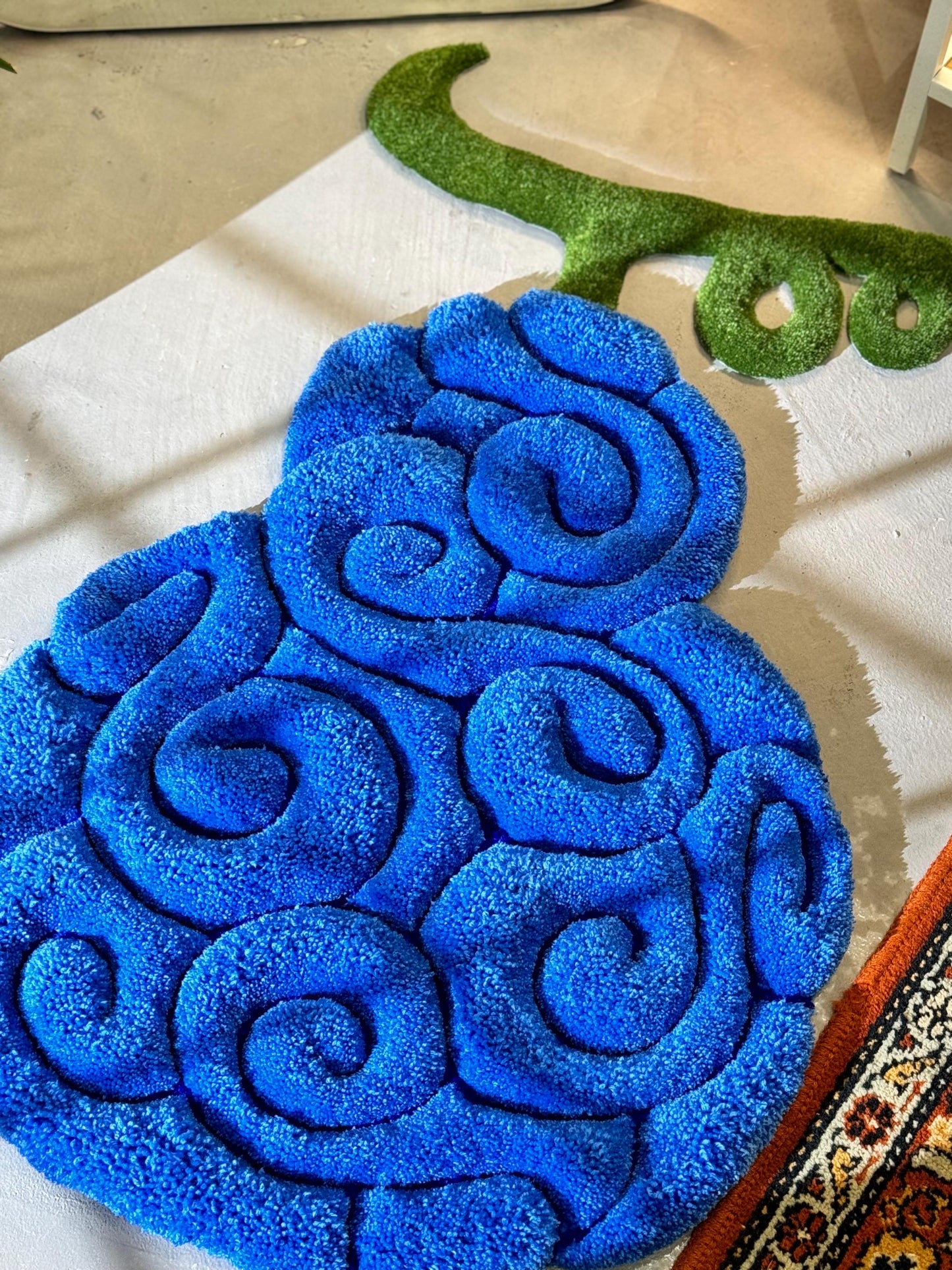 Anime themed 3D Tufted Rug, Handmade Fluffy Rug, Anime Rug, Anime Fan Gift, Plush Rug