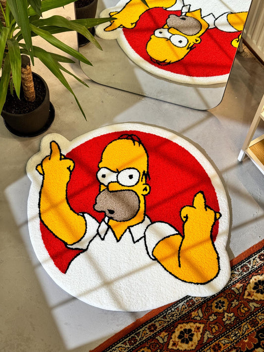 Tufted Cartoon Non-slip rug, Living room floor mat, Teenage Room Bedroom  Decor,  Cartoon Lover Gift, Fluffy Rug, Handmade Rug