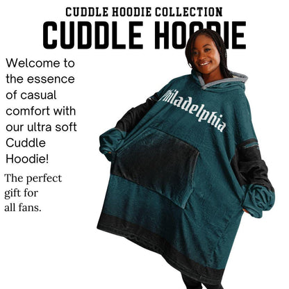 Philadelphia Birds Oversized Cuddle Hoodie Blanket: Football Fan Gift
