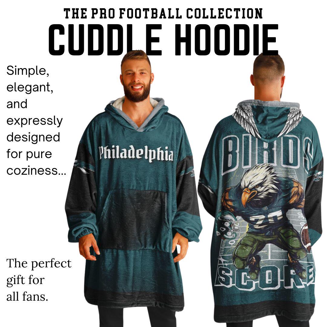 Philadelphia Birds Oversized Cuddle Hoodie Blanket: Football Fan Gift