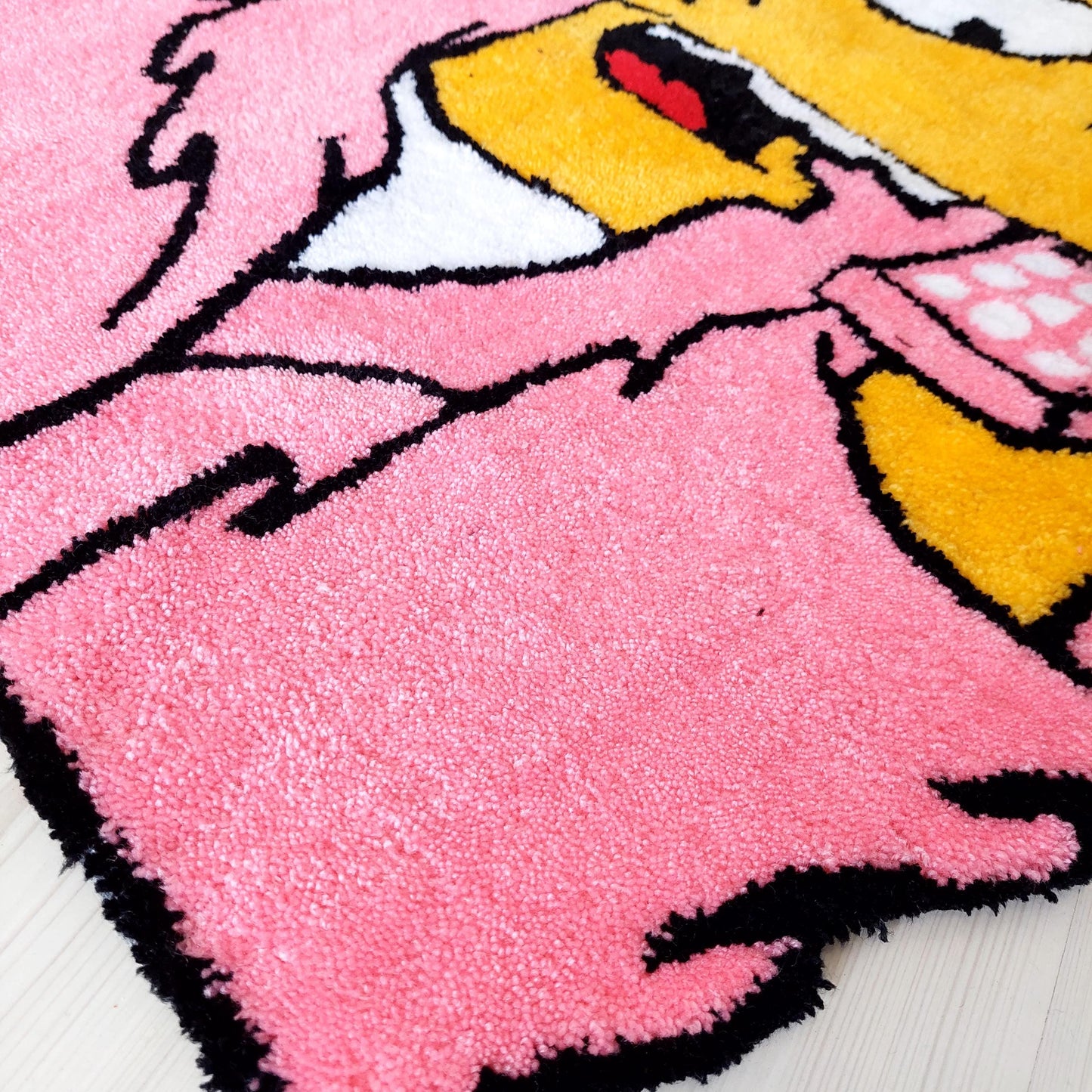 Bart Tufted, Simpsons Rug, Movie Rug, Pink Rug, Cartoon Character Rug, Custom Rug, Handmade Rug, Tufted Rug,Area Rug,Gift For Her,Home Decor
