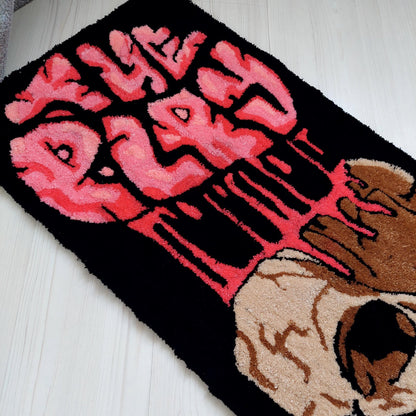 Skull Rug,Tufted Rug,Custom Rug,%100 Handmade Rug,Skeleton Rug, Fear Rug,Player Rug,Game Room Rug,Gothic Rug,Game Room Decor,Area Rug,Gift