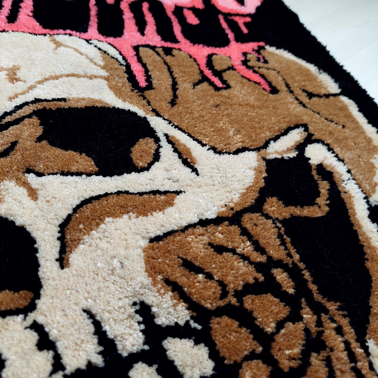 Skull Rug,Tufted Rug,Custom Rug,%100 Handmade Rug,Skeleton Rug, Fear Rug,Player Rug,Game Room Rug,Gothic Rug,Game Room Decor,Area Rug,Gift
