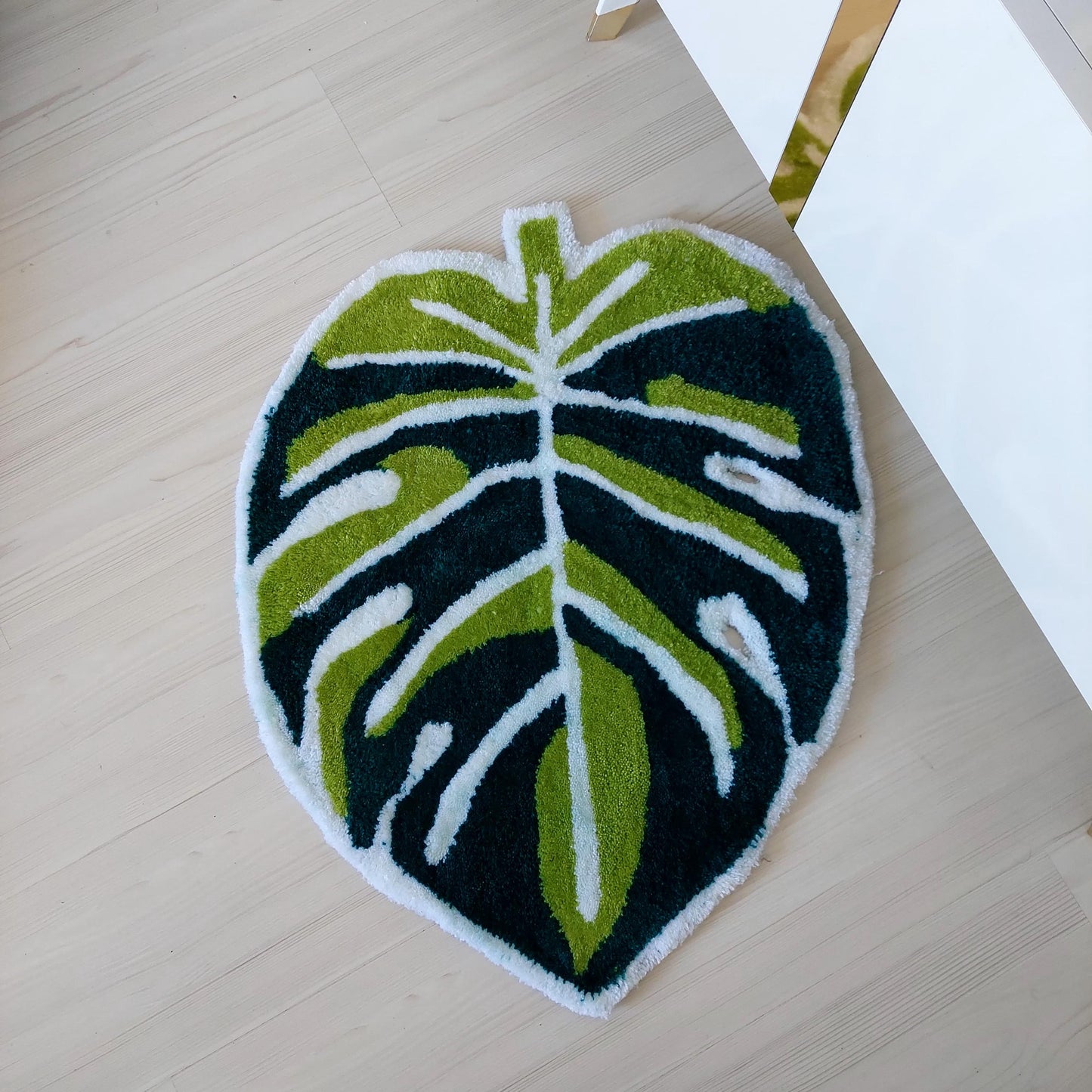 Leaf Rug,Tufted Rug,Boho Rug,Modern Rug,Green Rug,Monstera Rug,Custom Rug,Boho Decor,Gift for Girls,Home Decor,Living Room Rug,Custom Gift