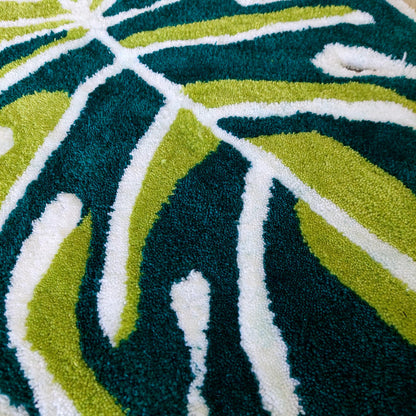 Leaf Rug,Tufted Rug,Boho Rug,Modern Rug,Green Rug,Monstera Rug,Custom Rug,Boho Decor,Gift for Girls,Home Decor,Living Room Rug,Custom Gift