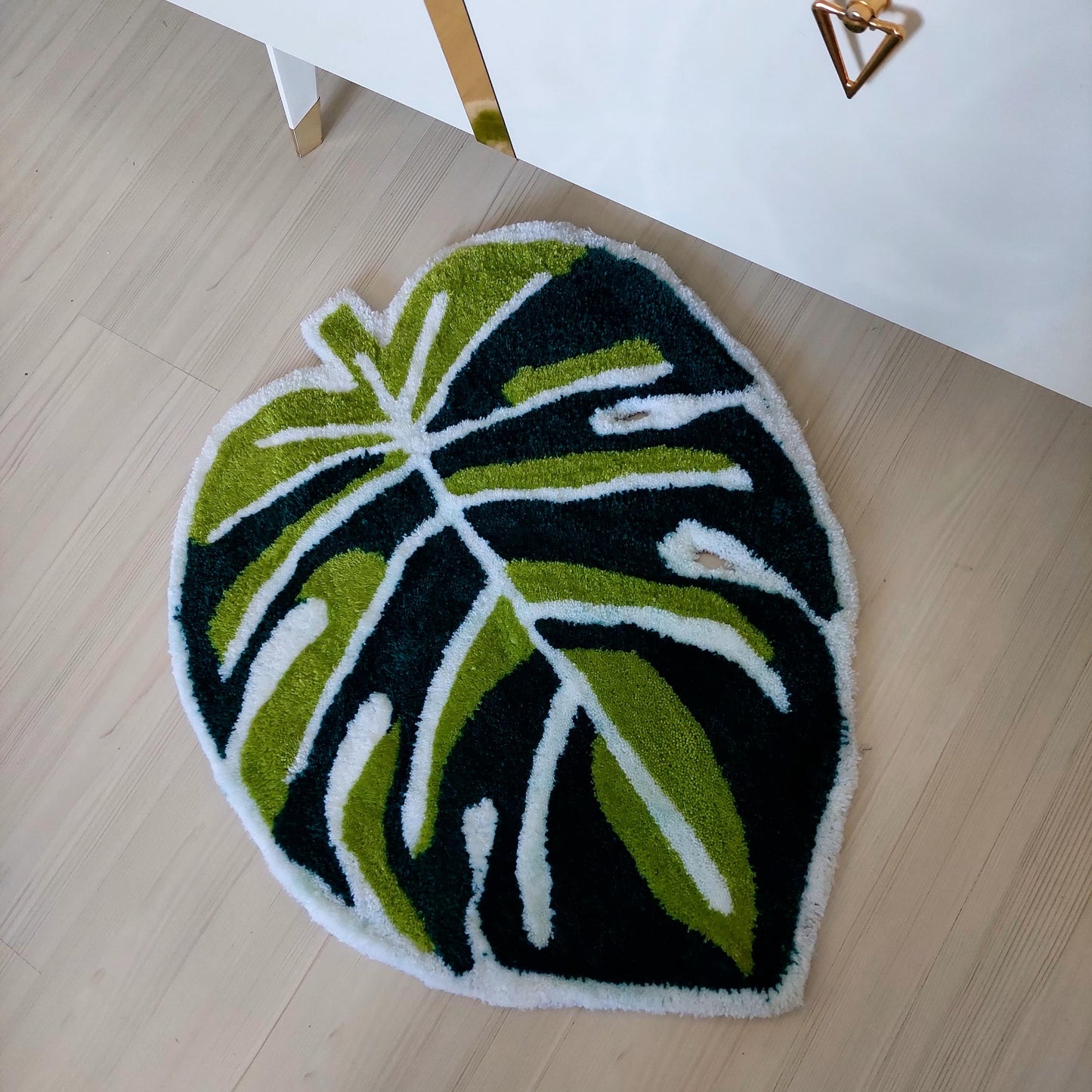 Leaf Rug,Tufted Rug,Boho Rug,Modern Rug,Green Rug,Monstera Rug,Custom Rug,Boho Decor,Gift for Girls,Home Decor,Living Room Rug,Custom Gift