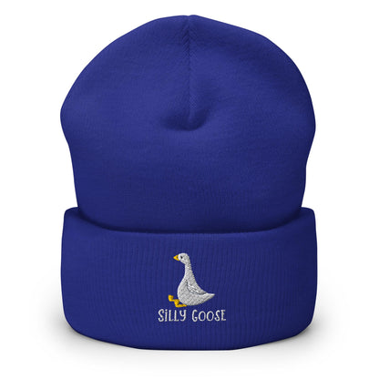 Silly Goose Beanie, Embroidered Silly Goose Winter Hat, Goose Lover Toque