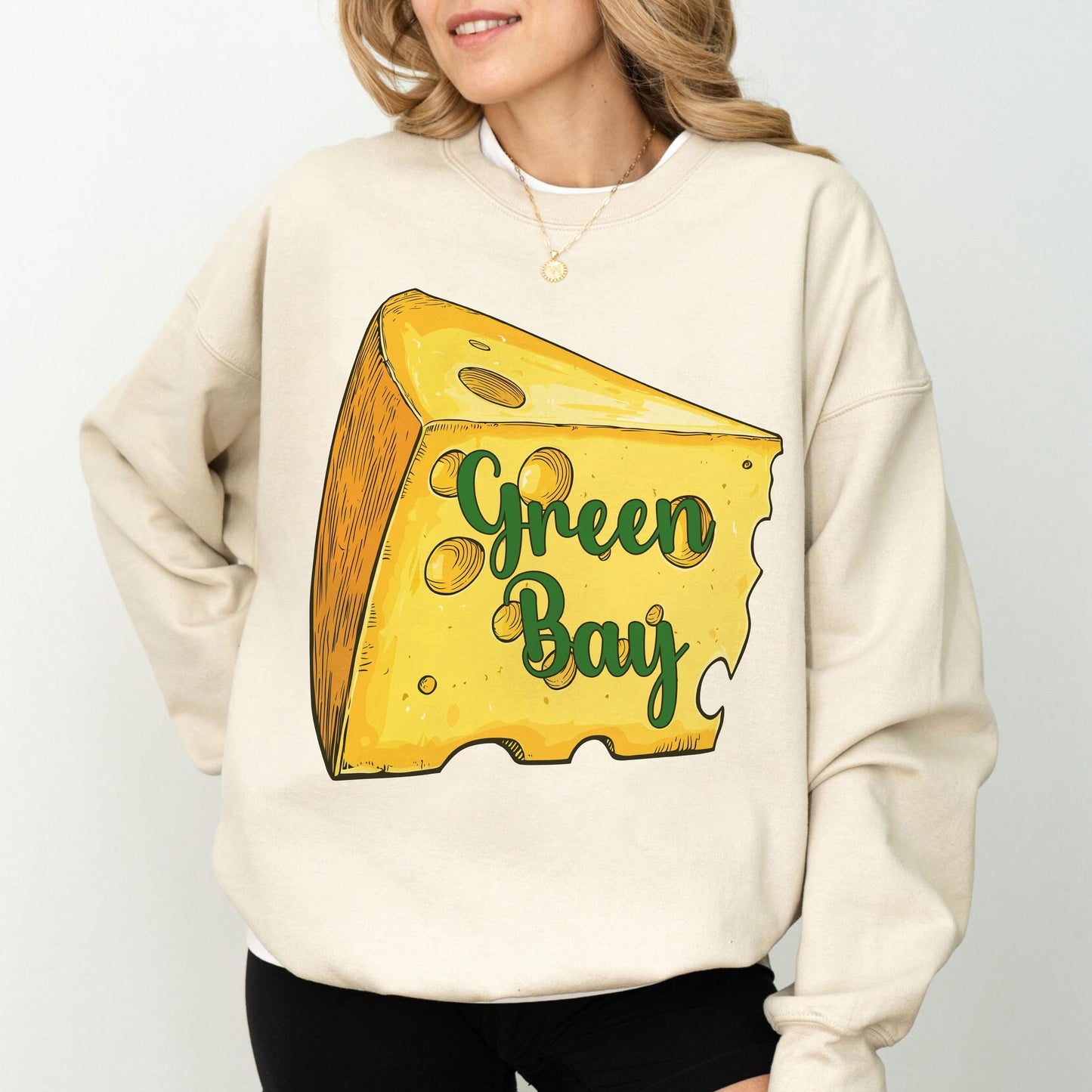 Green Bay Football Simple Style Sweatshirt, Trendy Green Bay Football Fan Shirts, Green Bay, Game Day Shirt, Football Crewneck Shirt