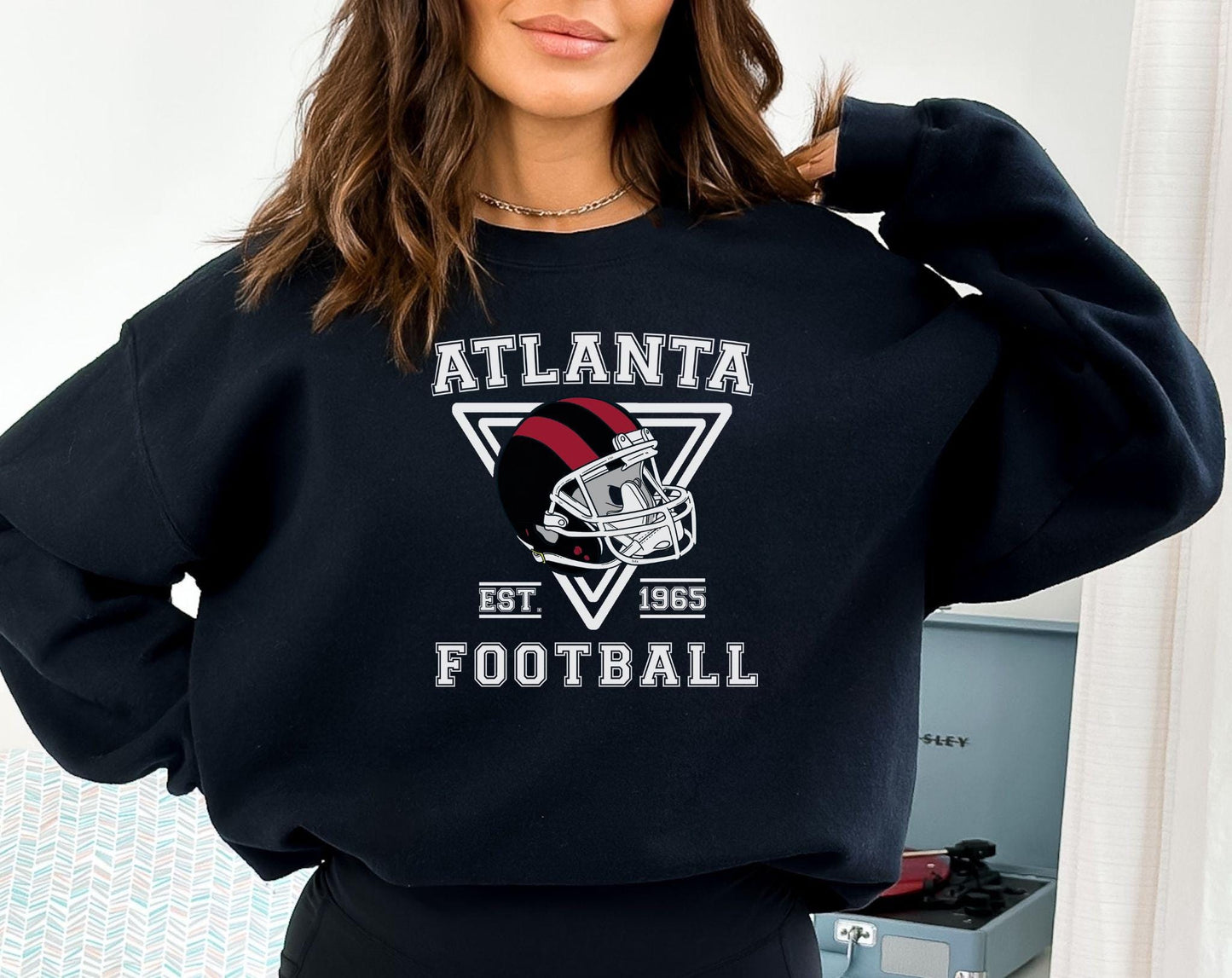 Atlanta Football Vintage Style Sweatshirt, Atlanta Football Shirt, Atlanta Fan Shirt, Sunday Atlanta Football, Game Day Shirt