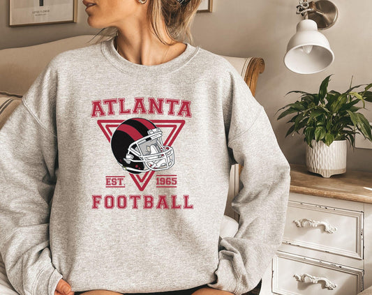 Atlanta Football Vintage Style Sweatshirt, Atlanta Football Shirt, Atlanta Fan Shirt, Sunday Atlanta Football, Game Day Shirt
