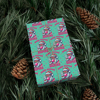 Skibidi Rizzmas Christmas Santa Gift Wrapping paper - Sigma Rizz holiday Gift wrap -Funny Gift Wrap Skibidi Rizz Tween gift idea