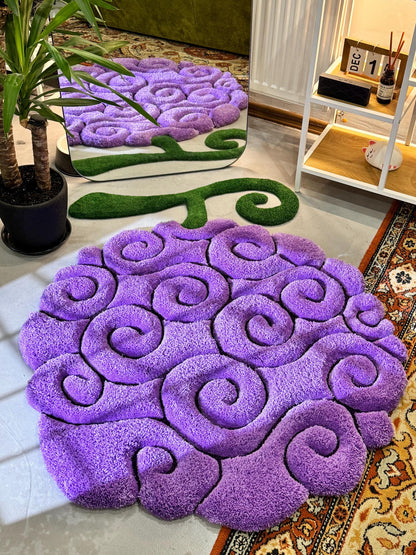 Anime themed 3D Tufted Rug, Handmade Fluffy Rug, Anime Rug, Anime Fan Gift, Plush Rug