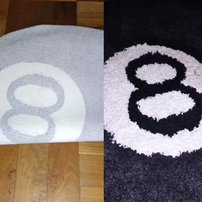 8 Ball Rug, Round Rug, Billiard Ball Rug, Living Room Rug, Area Rug, Colorful Rug