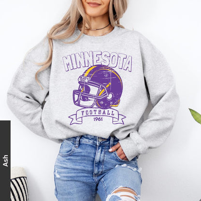 Minnesota Football Fashion Style Sweatshirt, Game Day Shirt, Minnesota Team Football Shirt, Sunday Minnesota, Minnesota Football