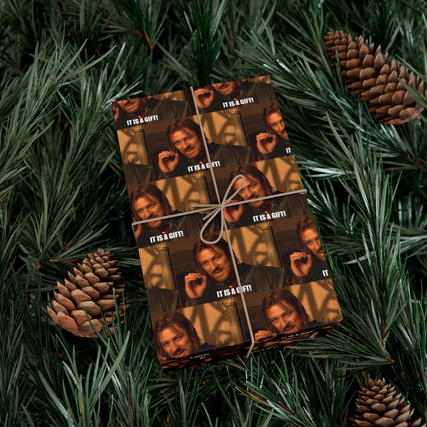 Boromir It is a gift wrapping paper - Lord of the Rings Fellowship LOTR - Gift Wrap