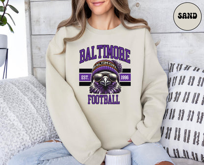 Baltimore Football Shirt, Baltimore Football Sweatshirt, Retro Style Baltimore Football Shirt, Sunday Football Shirt
