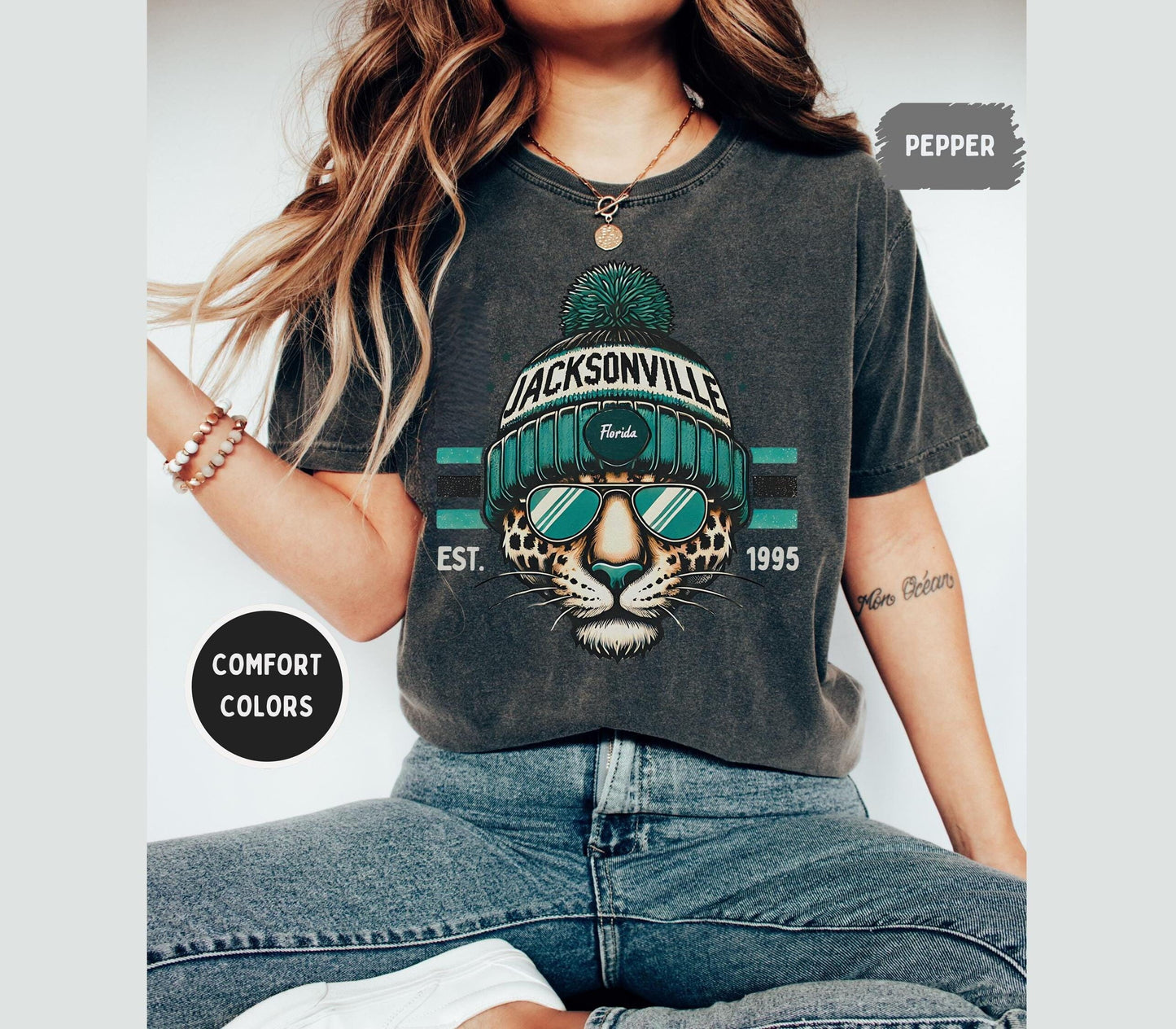 Jacksonville Football 90s Style Sweatshirt, Retro Jacksonville Football Shirt, Jacksonville Fan Shirt, Sunday Football Tee, Game Day Shirt