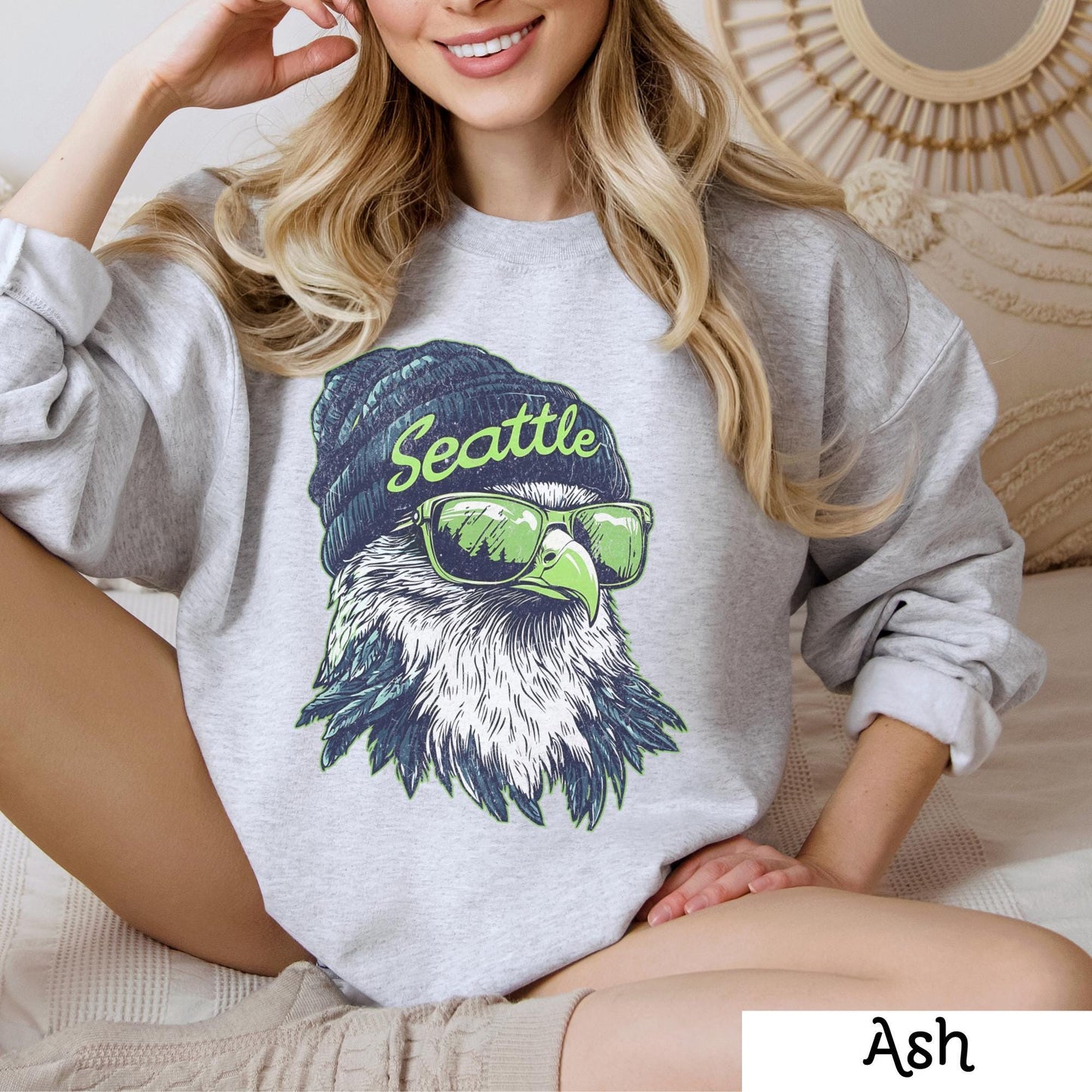 Retro Seattle Football Sweatshirt, Trendy Seattle Football Fan Gifts Shirt, Seattle Game Day Shirts, Trendy Sea Hawk Sweatshirt