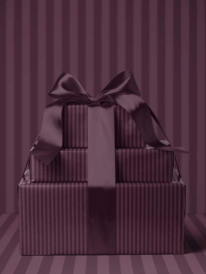 Plum Stripe Wrapping Paper Purple Gift Wrap Christmas Wrapping Paper Holiday Gift for Daughter Baby Shower Gift Wrap Kid Birthday Party