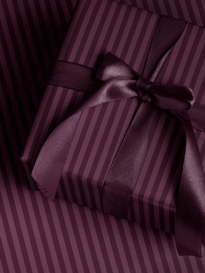 Plum Stripe Wrapping Paper Purple Gift Wrap Christmas Wrapping Paper Holiday Gift for Daughter Baby Shower Gift Wrap Kid Birthday Party