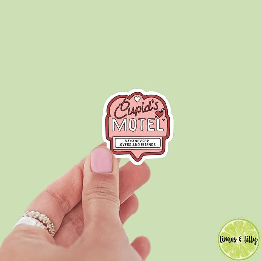 Cupid’s Motel Sign Vacancy for Lovers Sticker | Valentine’s Day Sticker | Valentine Sticker | Kindle Stickers | Vinyl Sticker | Laptop