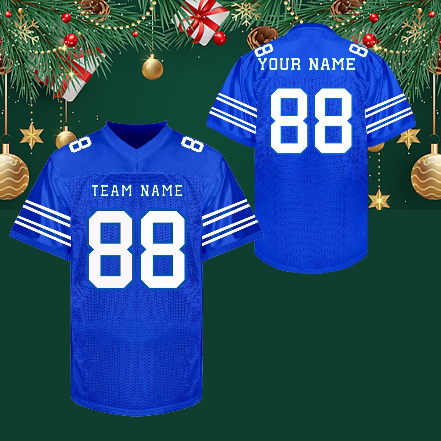 Custom Football Jersey Personalized embroidery Name Number football Shirts Sports Uniform Holiday Gifts for Men Women Kids Toddler Fan