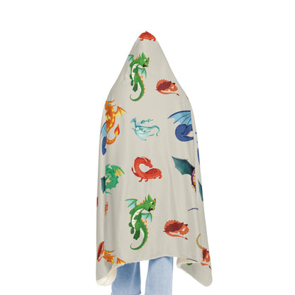 Dragon Hooded Blanket | Fantasy Hooded Blanket | Hoodie Blanket | Wearable Blanket | Snuggle Blanket | Sherpa Blanket | Fleece Blanket