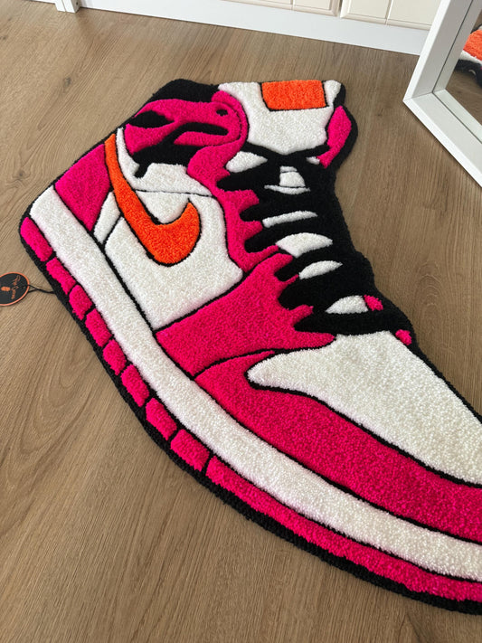 Hand Tufted Sneaker Rug: Custom Streetwear Rug (78x59cm)