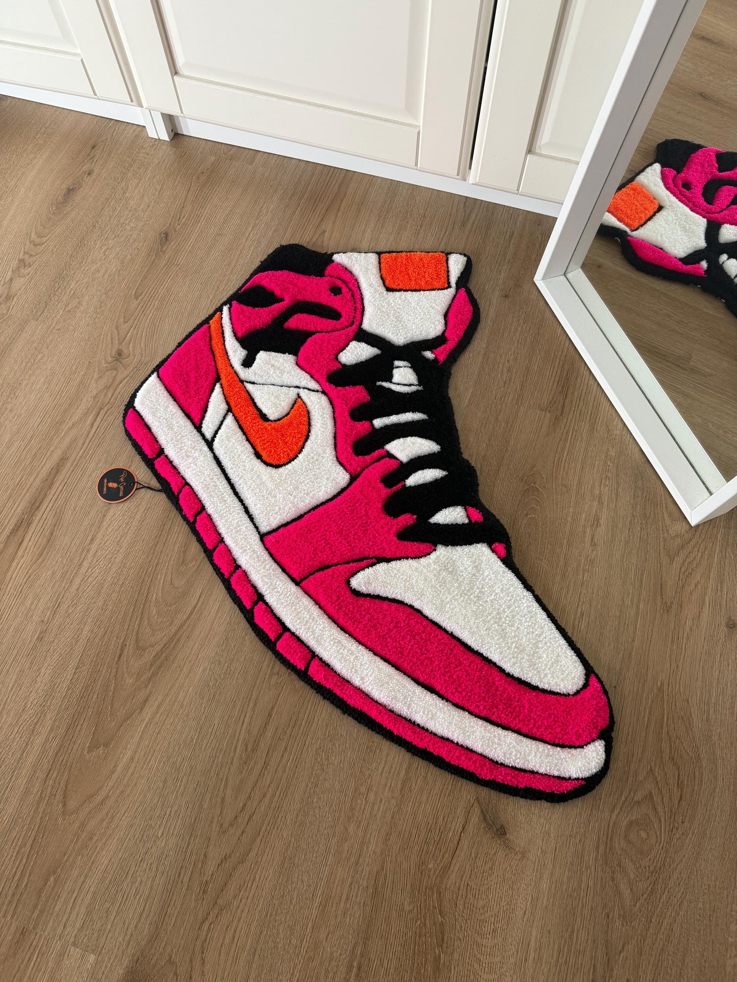 Hand Tufted Sneaker Rug: Custom Streetwear Rug (78x59cm)