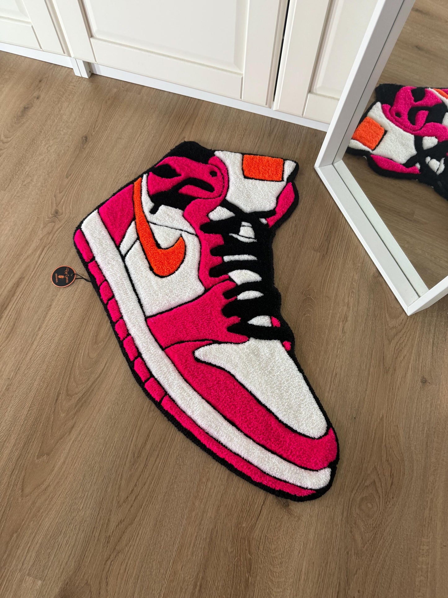 Hand Tufted Sneaker Rug: Custom Streetwear Rug (78x59cm)
