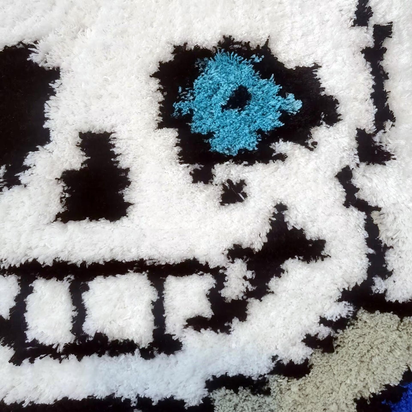 Undertale Sans Tufted Rug Custom Anime Game Design Knitting Handmade Non-slip Area Rugs Home Decor