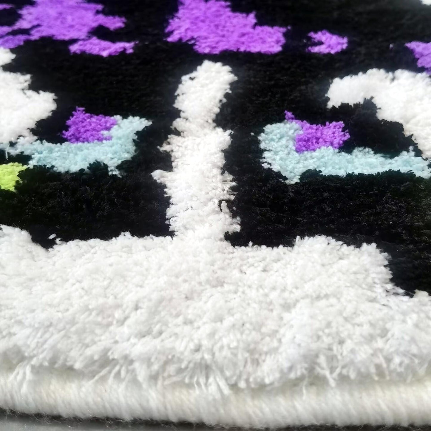 Deltarune Jevil Tufted Rug Custom Anime Game Design Knitting Handmade Non-slip Area Rugs Home Decor