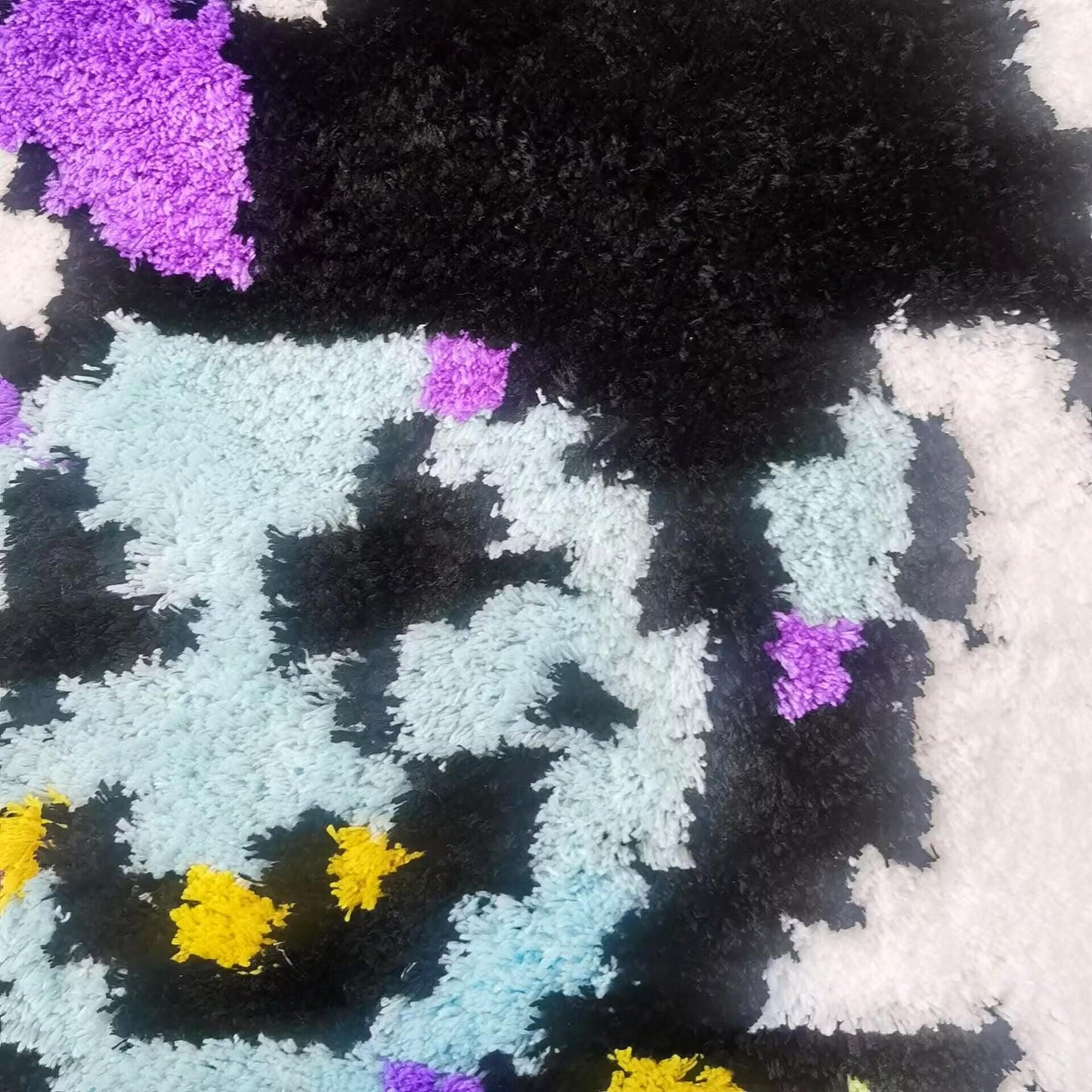 Deltarune Jevil Tufted Rug Custom Anime Game Design Knitting Handmade Non-slip Area Rugs Home Decor