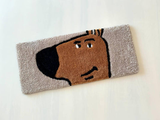 Chill Guy Keyboard tufted keyboard rug keyboard rest Custom rug Fluffy Rug keyboard mat fuzzy desk carpet handmade rug desk rug cute rug mug