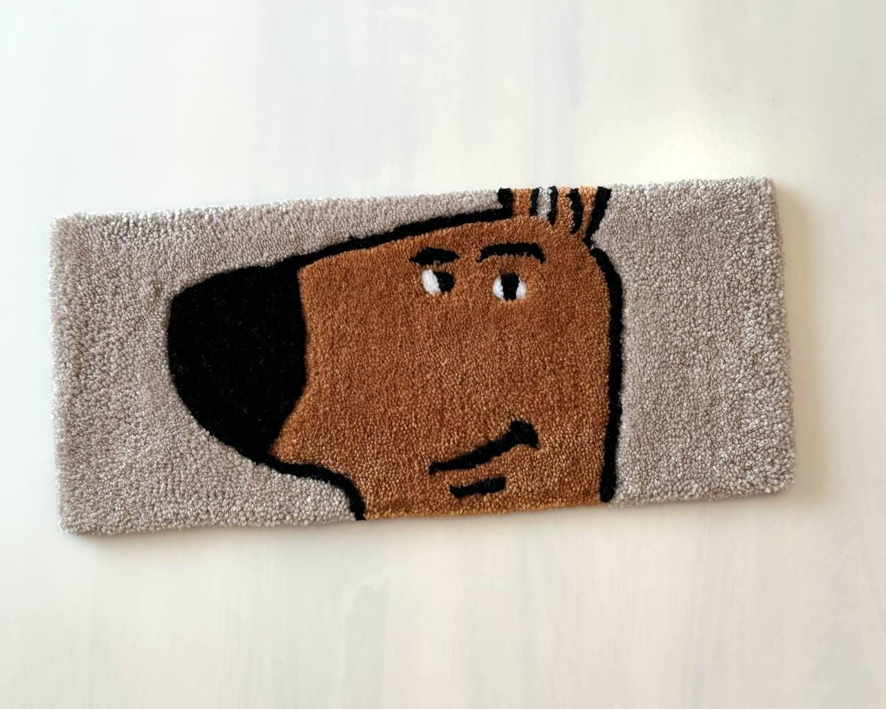 Chill Guy Keyboard tufted keyboard rug keyboard rest Custom rug Fluffy Rug keyboard mat fuzzy desk carpet handmade rug desk rug cute rug mug