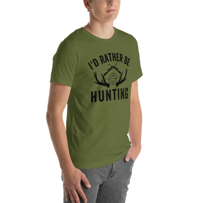 I'd Rather Be Hunting shirt, deer hunting shirt, gift for hunter, hunting gift, hunting dad shirt, funny hunting t-shirts