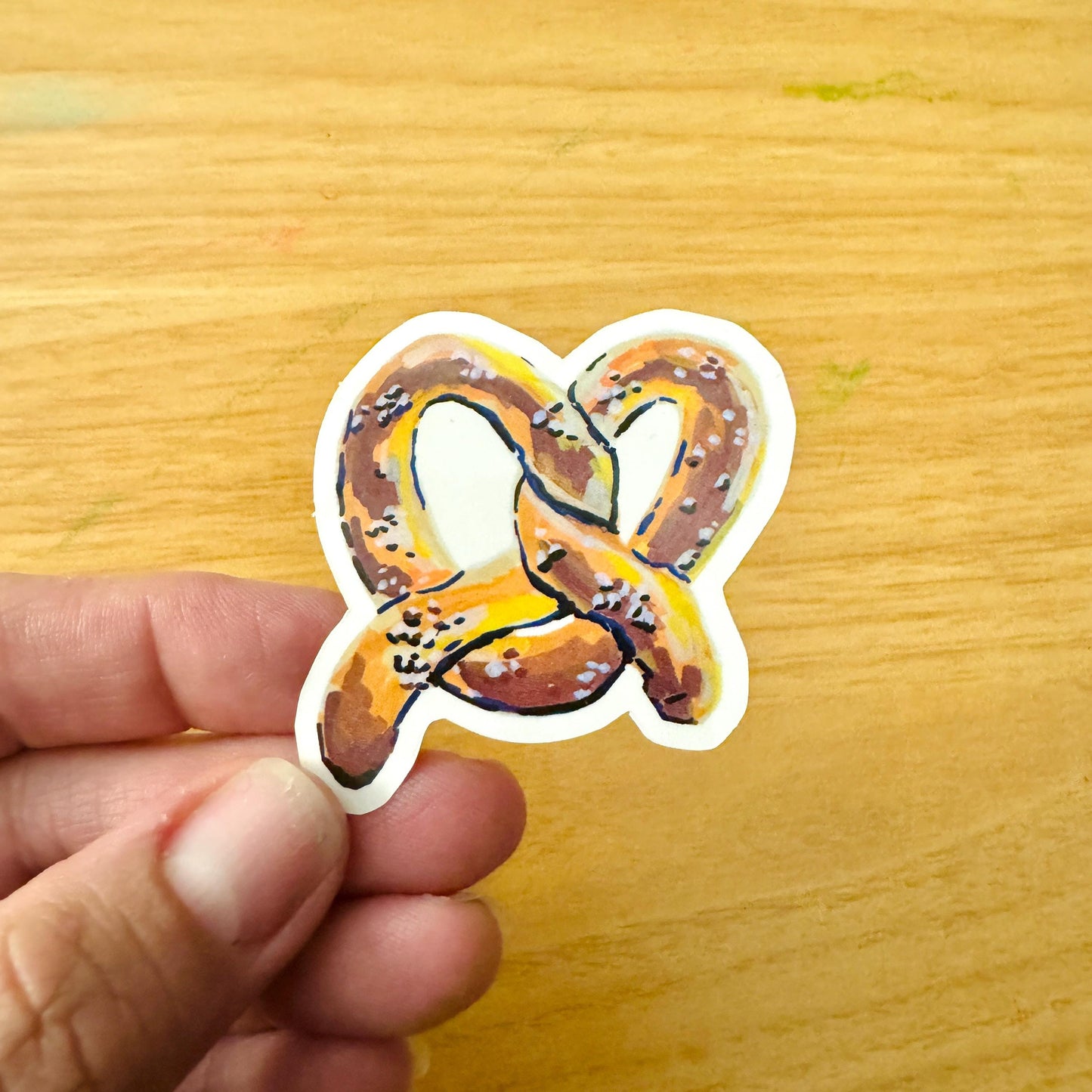 Soft Pretzel | 3" Glossy Sticker Decal | Water-resistant | New York icons