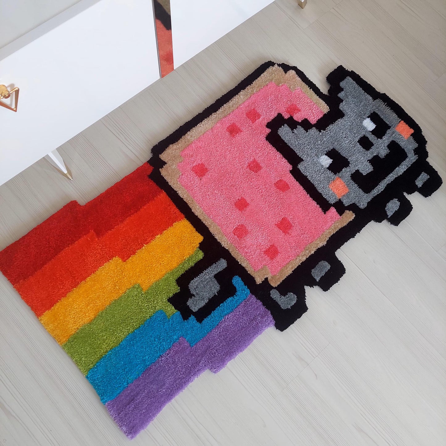 Cat Rug,Tufted Rug,Colorful Rug,Animal Rug,Cute Rug,Game Rug,Area Rug,Player Rug,Custom Gift,Living Room Rug,Game Room Decor,Gamer Gift
