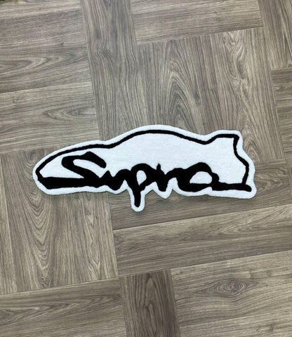 Custom Rug Tufted Rugs for bedroom aesthetic Gifts for him Car rugs Logo rug Toyota supra rug Man cave decor Garage decor Hotwheels rug jdm