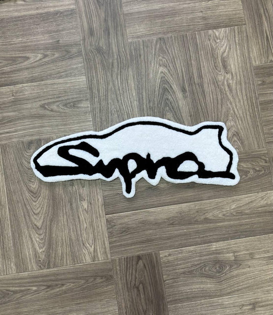 Custom Rug Tufted Rugs for bedroom aesthetic Gifts for him Car rugs Logo rug Toyota supra rug Man cave decor Garage decor Hotwheels rug jdm