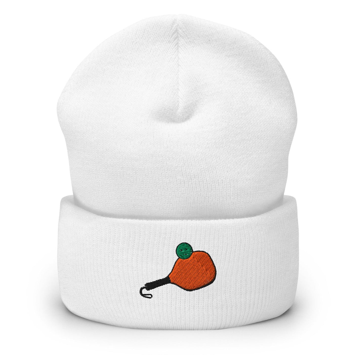 Pickleball Beanie, Handmade Cuffed Knit Unisex Slouchy Adult Winter Hat Cap Gift, Kawaii