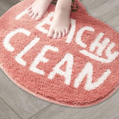 Non-slip Bath Mat Lemon Peach Home Land Pad Bedroom Toilet Doorway Floor Mat