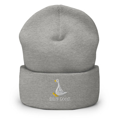 Silly Goose Beanie, Embroidered Silly Goose Winter Hat, Goose Lover Toque