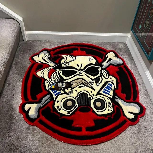 Custom Handmade Tufted Rug, Customized Business Logo