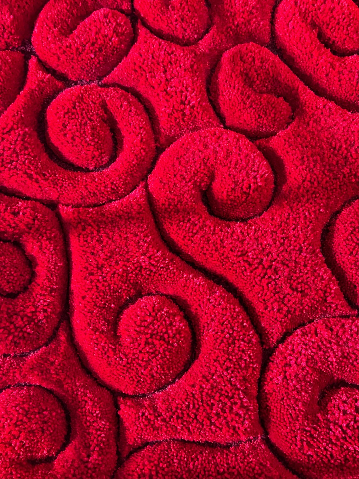 Anime themed 3D Tufted Rug, Handmade Fluffy Rug, Anime Rug, Anime Fan Gift, Plush Rug, Heart Shape Rug