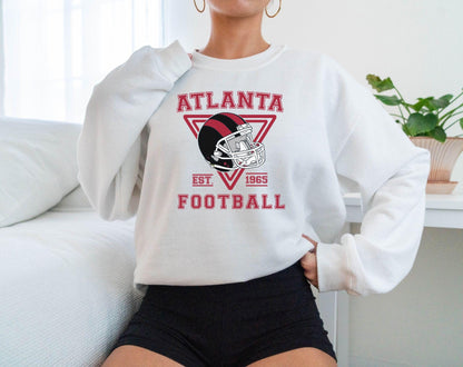 Atlanta Football Vintage Style Sweatshirt, Atlanta Football Shirt, Atlanta Fan Shirt, Sunday Atlanta Football, Game Day Shirt