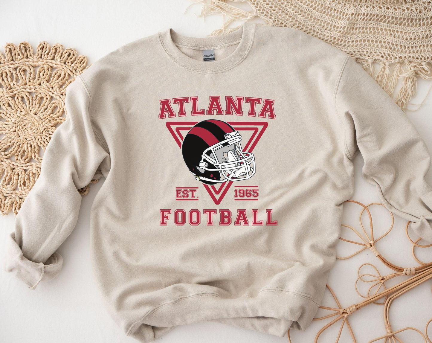 Atlanta Football Vintage Style Sweatshirt, Atlanta Football Shirt, Atlanta Fan Shirt, Sunday Atlanta Football, Game Day Shirt