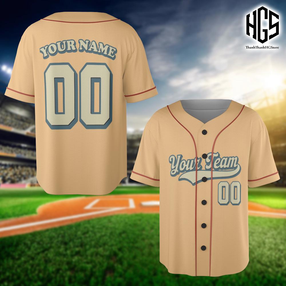 Personalized Team Name And Number Baseball Jersey, Custom Baseball Jersey Shirt, Vintage Baseball Jersey Uniform For Baseball Fans Lovers