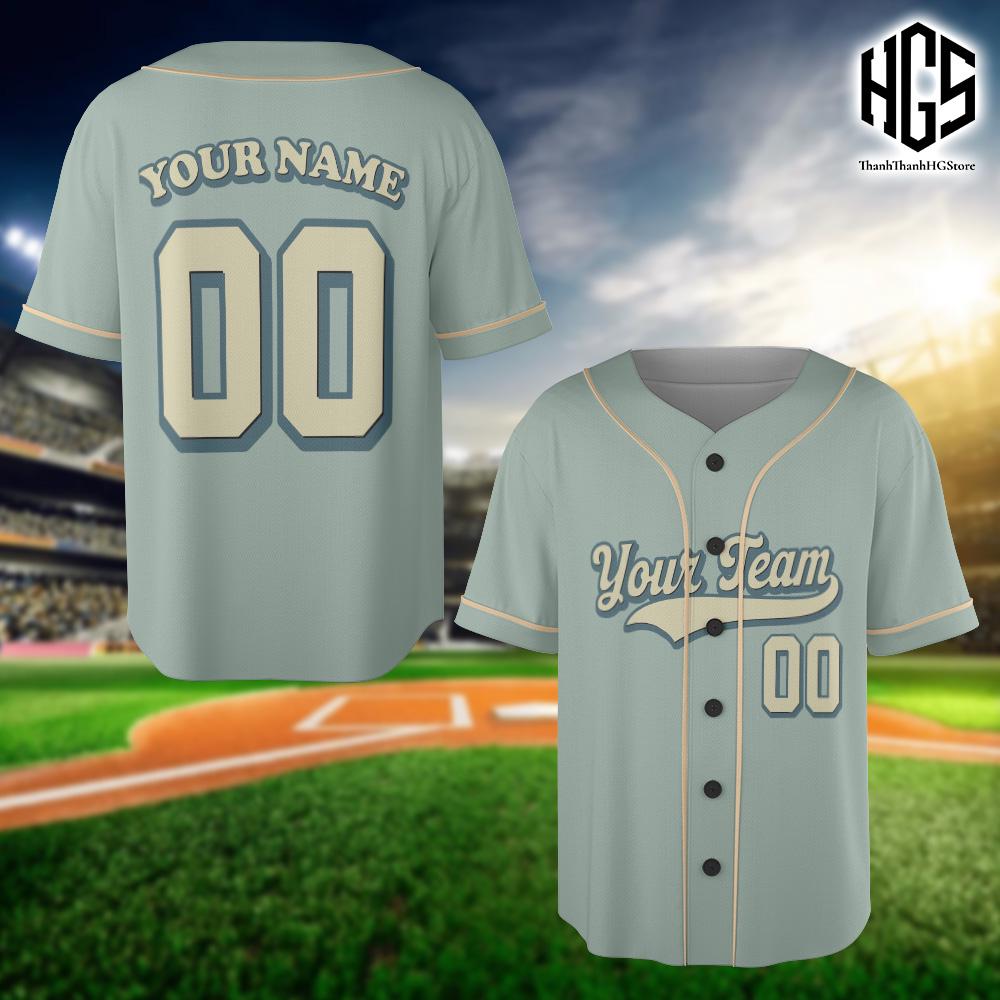 Personalized Team Name And Number Baseball Jersey, Custom Baseball Jersey Shirt, Vintage Baseball Jersey Uniform For Baseball Fans Lovers